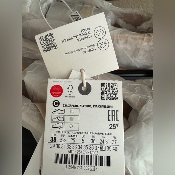 ZARA SEQUIN BALLET FLATS 2546/230 015 - Picture 5 of 5